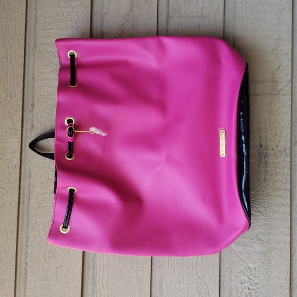 Juicy Couture Bags Juicy Couture Pink And Black Backpack New Poshmark
